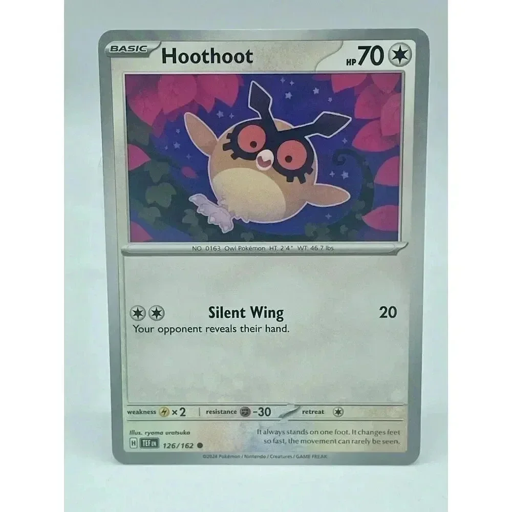 Hoothoot 126/162 Common Temporal Forces Non Holo Pokemon TCG Mint Unplayed‎